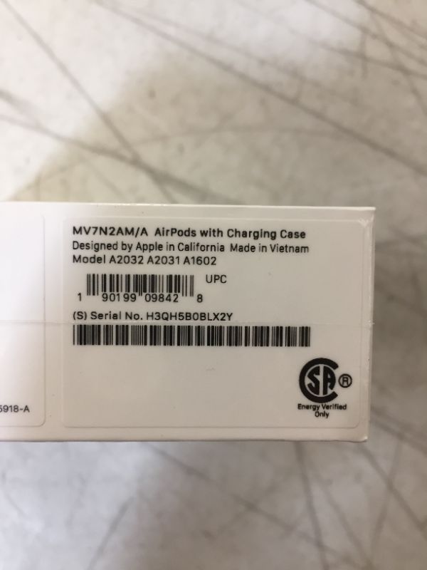 Photo 2 of Apple AirPods (2nd Generation) --- FACTORY SEALED 
