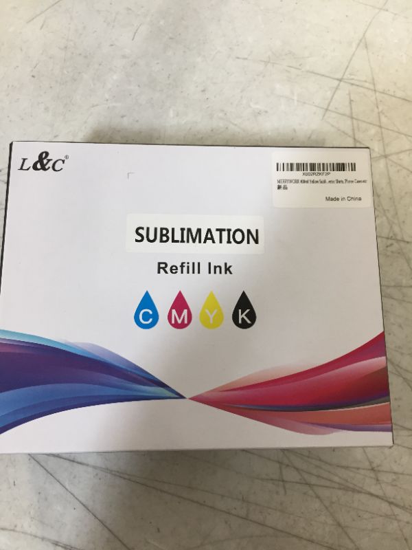 Photo 2 of L&C Yellow Sublimation Ink Autofill Refill for EcoTank Printers ET-4800 ET-2720 ET-2760 ET-2800 ET-2803 ET-2850 ET5800 ST-2000 ST-3000 ST-4000 ST-C4100 Printers
