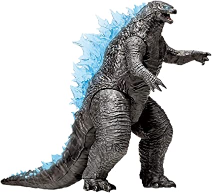 Photo 1 of Godzilla vs Kong 13" Mega Godzilla Figure with Lights & Sounds ---- tail is not broken, needs to be assembled (box slightly damaged, product is not damaged) 
