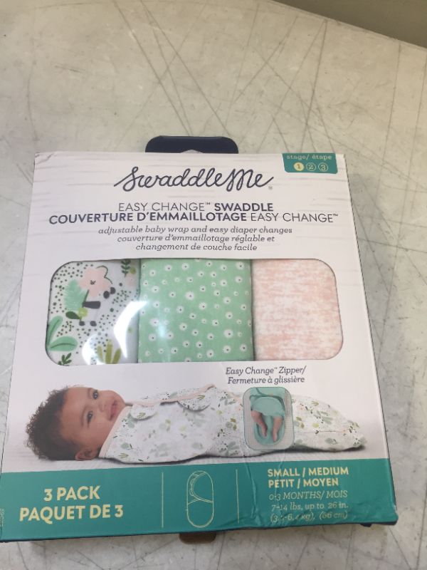 Photo 3 of SwaddleMe Easy Change Swaddle(Peekaboo Panda) - Size Small/Medium, 0-3 Months, Pack of 3
