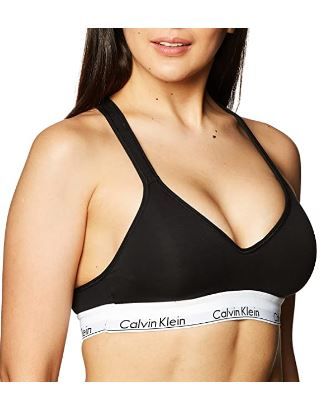 Photo 1 of Calvin Klein Women’s Modern Cotton Lightly Lined Bralette Black, Large