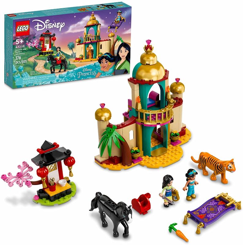 Photo 1 of LEGO Disney Jasmine and Mulan’s Adventure 43208 Building Kit; A Fun Princess Construction Toy for Kids Aged 5+ (176 Pieces)
