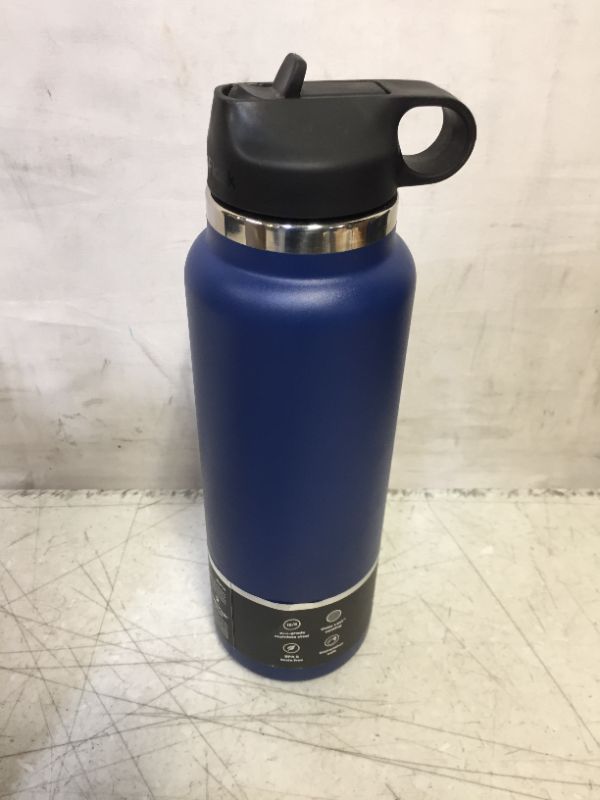 Photo 1 of Hydro Flask 40 oz Wide Mouth with Straw Lid Stainless Steel Reusable Water Bottle - Vacuum Insulated, Dishwasher Safe, BPA-Free, Non-Toxic

