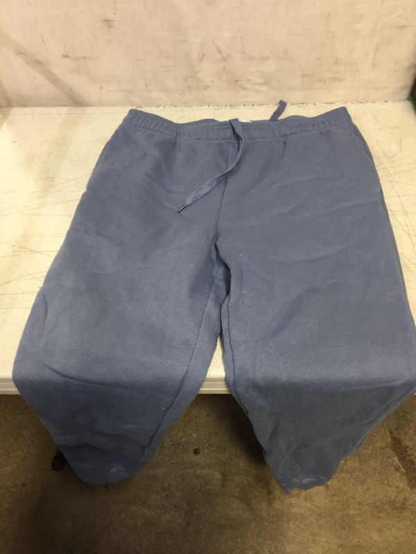 Photo 2 of Amazon Essentials Men's Fleece Jogger Pants LARGE Denim