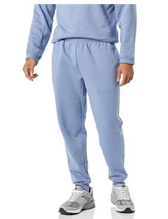 Photo 1 of Amazon Essentials Men's Fleece Jogger Pants LARGE Denim