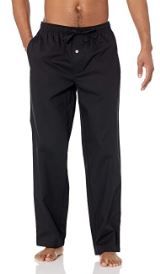 Photo 1 of Amazon Essentials Men's Straight-Fit Woven Pajama Pant (L)