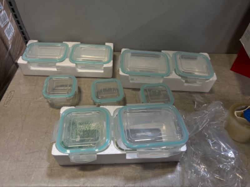 Photo 1 of 9pc Glass Food Storage Containers