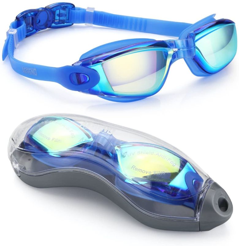 Photo 1 of Aegend Swim Goggles, Swimming Goggles No Leaking Full Protection Adult Men Women Youth

