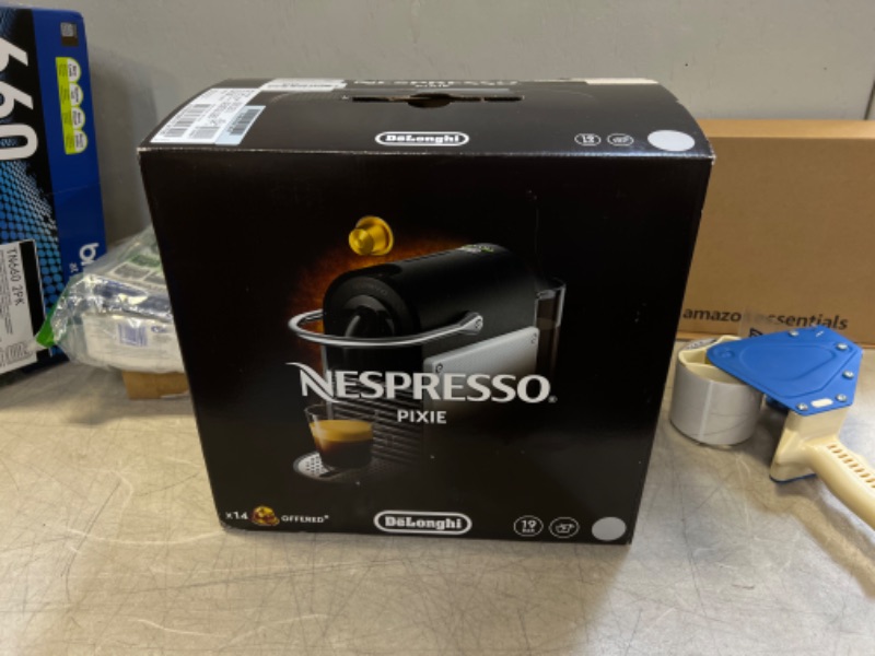 Photo 3 of Nespresso Pixie Espresso Machine by De'Longhi, Aluminum - EN124S
