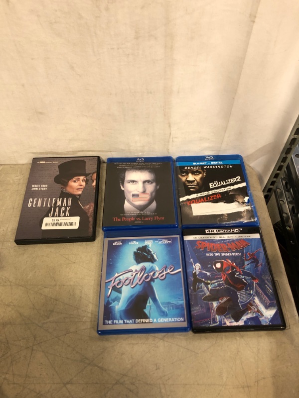 Photo 1 of 5PC LOT, VARIOUS DVD'S AND BLUE RAYS, USED 