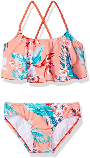 Photo 1 of Kanu Surf Girls' Alania Flounce Bikini Beach Sport 2 Piece Swimsuit, SIZE 12