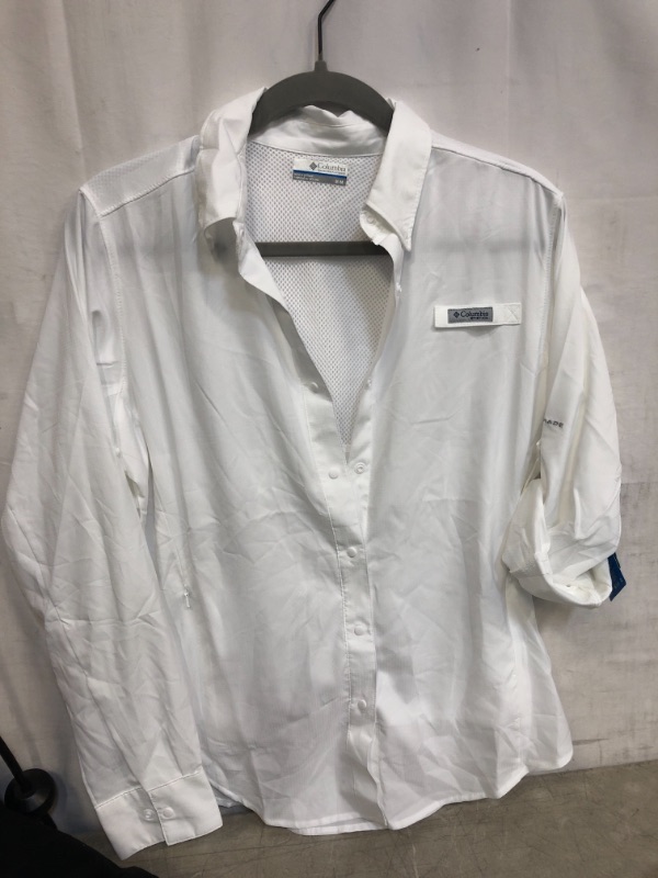 Photo 2 of Columbia Women's PFG Tamiami II UPF 40 Long Sleeve Fishing Shirt, SIZE M 
