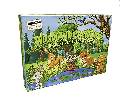 Photo 1 of Woodland Creatures Snakes and Ladders Game (Amazon Exclusive) – No Reading Required – Preschool, 2 COUNT 