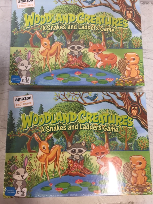 Photo 2 of Woodland Creatures Snakes and Ladders Game (Amazon Exclusive) – No Reading Required – Preschool, 2 COUNT 