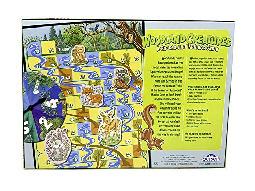 Photo 2 of Woodland Creatures Snakes and Ladders Game (Amazon Exclusive) – No Reading Required – Preschool