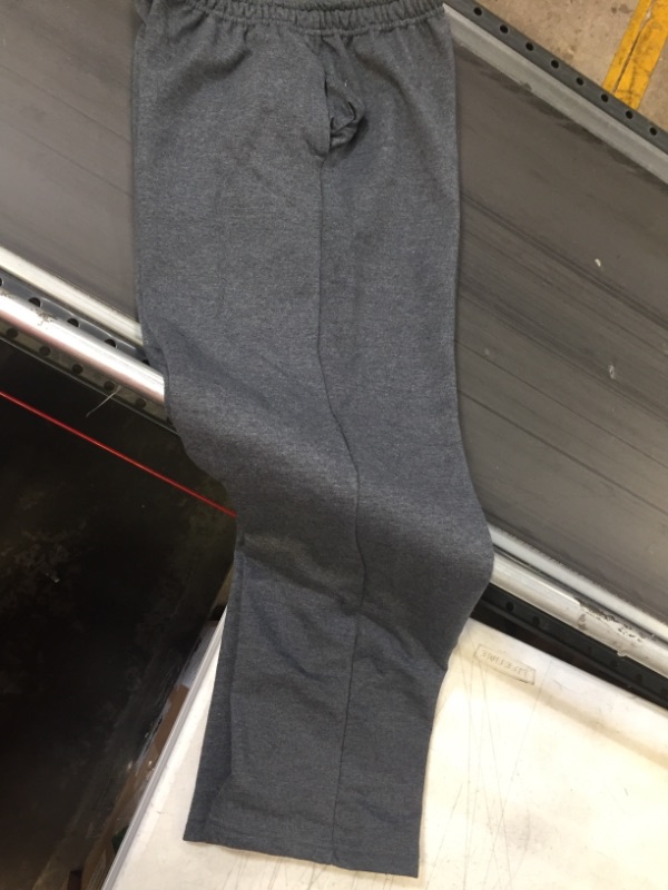 Photo 2 of Gildan Adult Fleece  Sweatpants with Pockets, GREY SIZE L