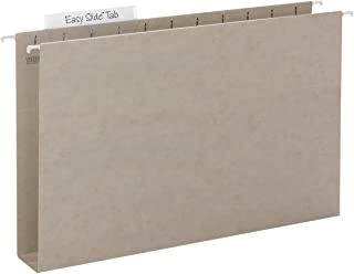 Photo 1 of Smead TUFF Extra Capacity Box Bottom Hanging Folder, 2" Expansion, 1/3-Cut Easy Slide Tab, Legal Size, Steel Gray, 18 per Box (64340)