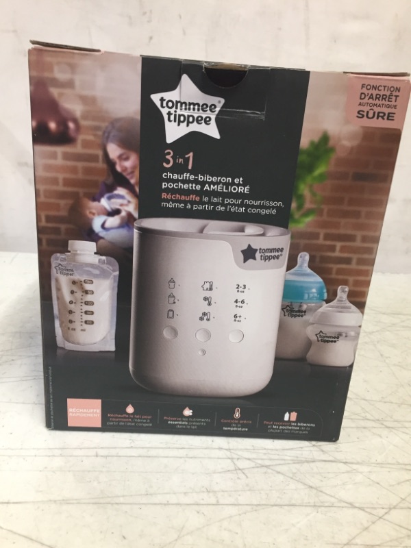 Photo 2 of Tommee Tippee 3 in 1 Advanced Baby Bottle & Pouch Warmer