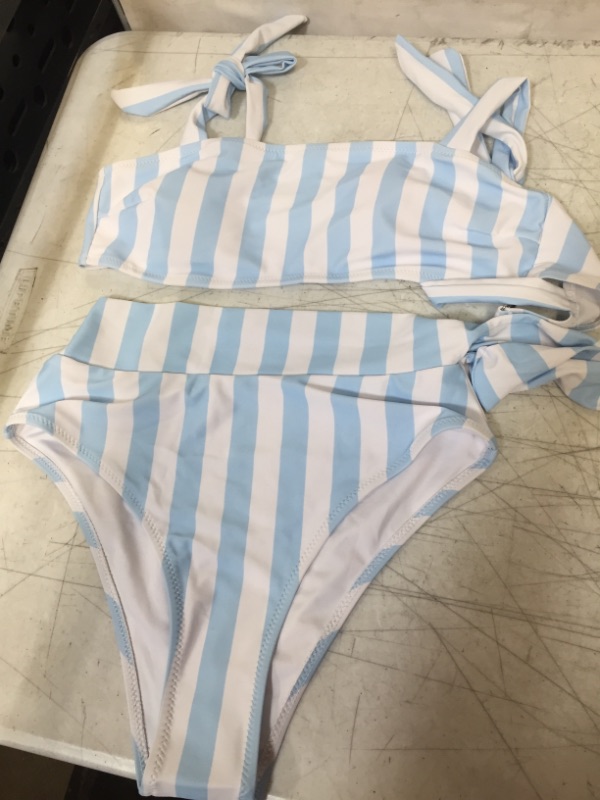 Photo 1 of CUPSHE SWIMSUIT 2PC BIKINI TOP SIZE XS BOTTOM SIZE SMALL