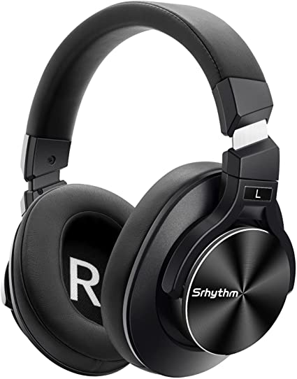Photo 1 of Srhythm NC75 Pro Noise Cancelling Headphones Bluetooth V5.0 Wireless,40 Hours Playtime Headsets Over Ear with Microphones&Fast Charge for TV/PC/Cell Phone (Metal Black)