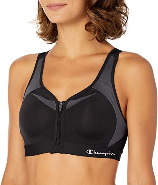 Photo 1 of Champion Women's Motion Control Zip Sports Bra, SIZE 34DD