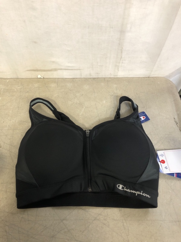 Photo 2 of Champion Women's Motion Control Zip Sports Bra, SIZE 34DD