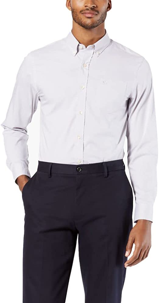 Photo 1 of Dockers Men's Long Sleeve Signature Comfort Flex Shirt, SIZE M
