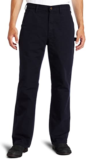 Photo 1 of Carhartt Men's Washed Duck Work Dungaree Pant, DARK BLUE, SIZE 28X30
