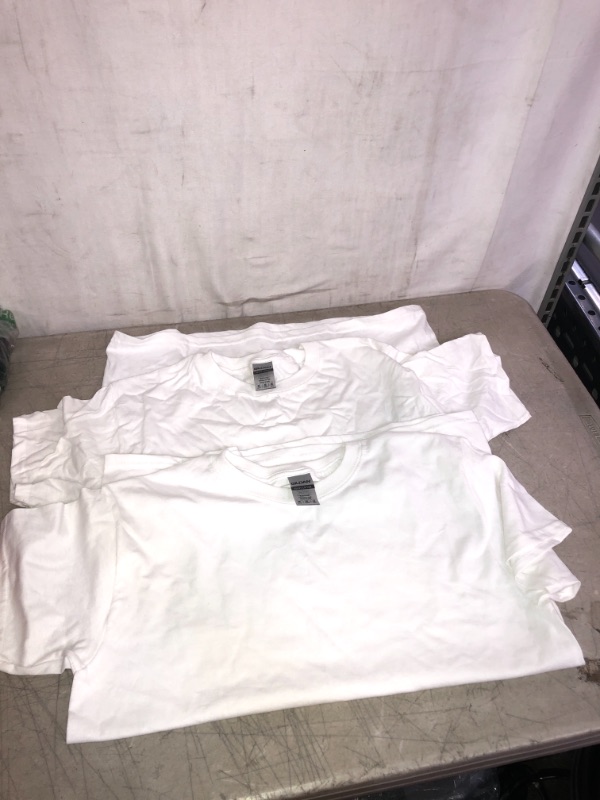 Photo 1 of BOY'S WHITE TEE 2PK, SIZE M 