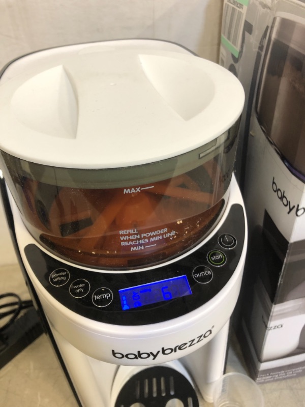Photo 3 of New and Improved Baby Brezza Formula Pro Advanced Formula Dispenser Machine - Automatically Mix a Warm Formula Bottle Instantly - Easily Make Bottle with Automatic Powder Blending
