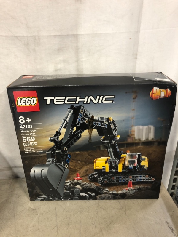Photo 1 of LEGO Technic Heavy-Duty Excavator 42121 Toy Building Kit; A Cool Birthday or Anytime Gift for Kids Who Enjoy Construction Toys; The 2-in-1 Design Gives Hours More Building Fun, New 2021 (569 Pieces)
