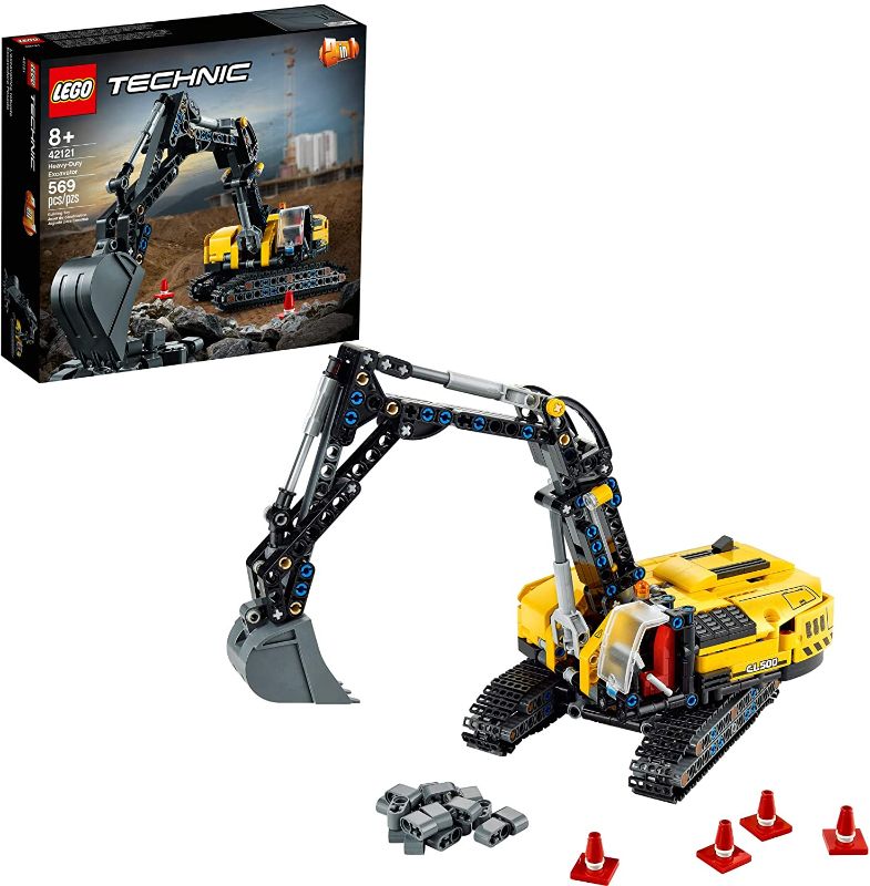 Photo 1 of LEGO Technic Heavy-Duty Excavator 42121 Toy Building Kit; A Cool Birthday or Anytime Gift for Kids Who Enjoy Construction Toys; The 2-in-1 Design Gives Hours More Building Fun, New 2021 (569 Pieces)
