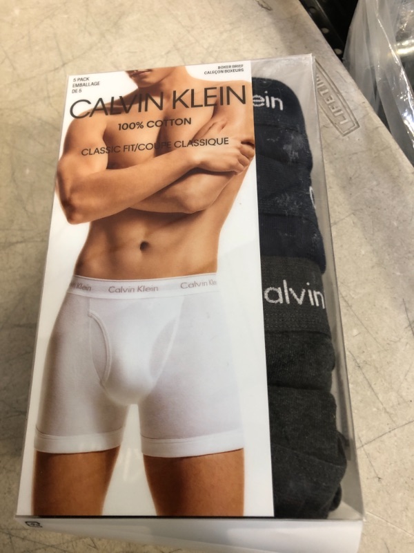 Photo 3 of Calvin Klein Men's Cotton Classics 5-Pack Boxer Brief, SIZE L 
