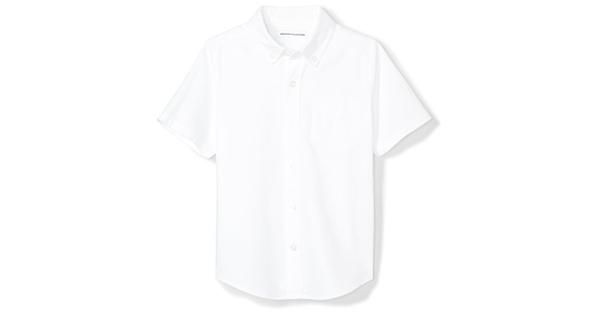 Photo 1 of Amazon Essentials Short Sleeve Uniform Oxford, SIZE XS 4-5
