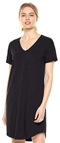 Photo 1 of Daily Ritual Women's Lived-in Cotton Relaxed-Fit Roll-Sleeve V-Neck T-Shirt Dress
SIZE XXL 