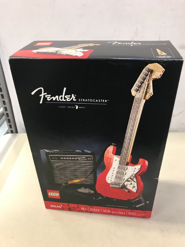 Photo 2 of LEGO Ideas Fender Stratocaster 21329 Building Kit Idea for Guitar Players and Music Lovers (1,079 Pieces)
DAMAGES TO PACKAGING 
