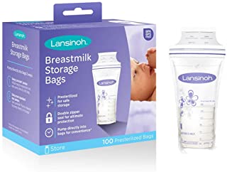 Photo 1 of Lansinoh Breastmilk Storage Bags With Convenient Pour Spout Double Zipper Seal
1 Count (Pack of 1) MINOR DAMAGES TO PACKAGING 