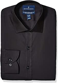 Photo 1 of Buttoned Down Men's Xtra-Slim Fit Stretch Poplin Dress Shirt, Supima Cotton Non-Iron, Spread-Collar size 16