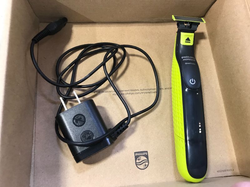 Photo 2 of Philips Norelco OneBlade, Hybrid Electric Trimmer and Shaver,