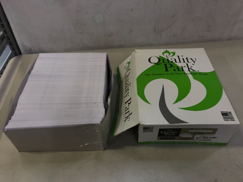 Photo 1 of Quality Park Business Envelopes (QUA90090), Super White, #9
MISSING SOME, DAMAGES TO PACKAGING 