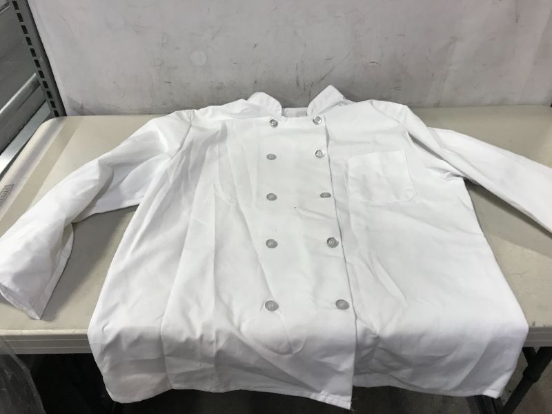 Photo 1 of CHEF SHIRT SIZE LARGE (MINOR STAINS ON ITEM FROM PRIOPR USE)