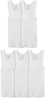 Photo 1 of Fruit of the Loom
Boys' Cotton Tank Top Undershirt 5 PACK S P CH