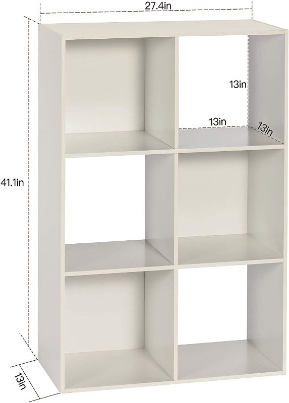 Photo 1 of Cubic Natural Wood Storage Racks Cubic Shoe Cabinets Room Storage Clothes Storage Home Decor Bookshelves Toy Storage Cabinets Suitable for Home and Office Cabinets Natural 6 Cube
