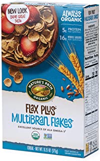 View 1 of Nature's Path Organic Flax Plus Multibran Flakes Cereal, 13.25 Ounce (Pack of 6), Non-GMO, 16g Whole Grains, with Omega-3 Rich Flax Seeds EXP JAN 12 2022