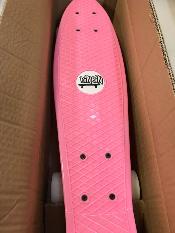 Photo 2 of DINBIN Complete Highly Flexible Plastic Cruiser Board Mini 22 Inch Skateboards
