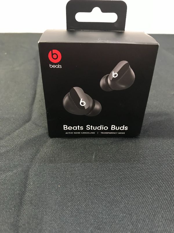 Photo 2 of Beats Studio Buds True Wireless Noise Cancelling Earphones, Black FACTORY SEALED 