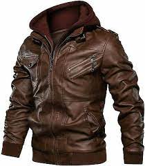 Photo 1 of CARWORNIC MEN'S FAUX LEATHER JACKET BRAND NEW STILL IN BAG