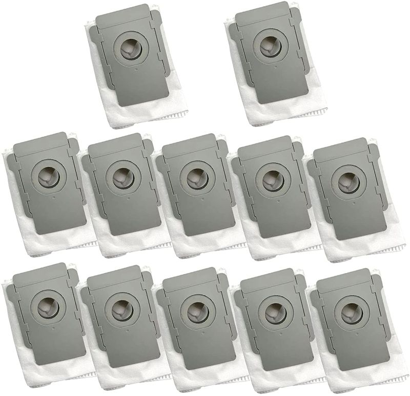 Photo 1 of 12 Pack Vacuum Bags Replacement Parts Kit Compatible with iRobot Roomba j7+(7550), i3+(3550), i4+ (4552) ,i6+(6550), i7(7150), i7+/Plus(7550), s9(9150), s9+(9550) Clean Base Automatic Dirt Disposal Bags