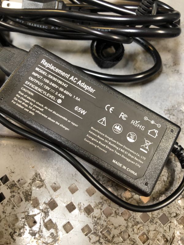 Photo 1 of replacement ac adapter sk90190342