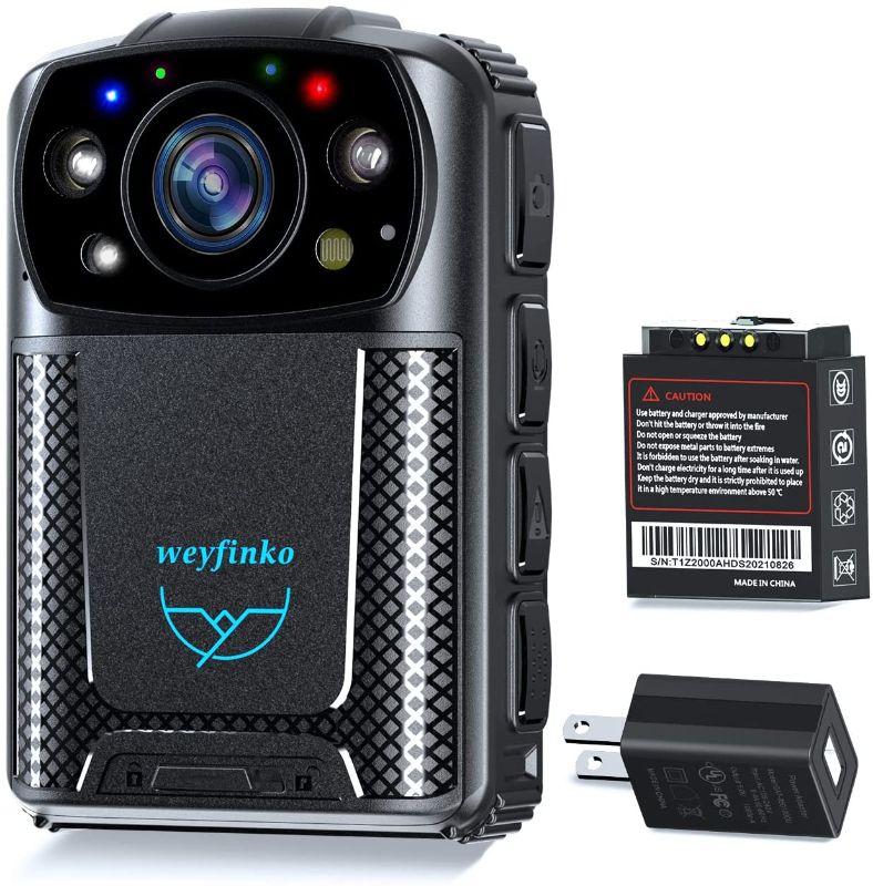 Photo 1 of Weyfinko Body Camera with Audio and Video Recording,Two Batteries and Portable Body Wearable Worn Camera,HD1440P Police Body Camera for Law Enforcement?NightVision,Support 512GB(No Card)

